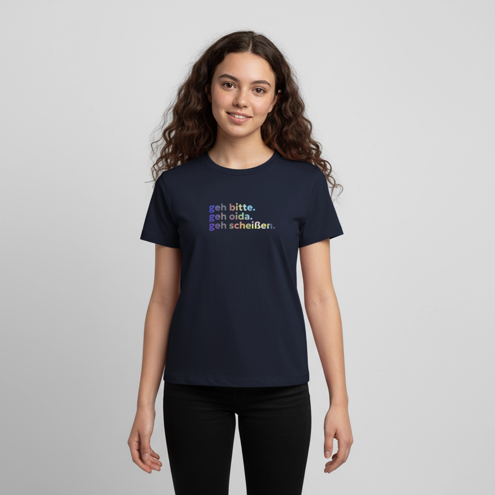 geh bitte. geh oida. geh scheißen. - navy
