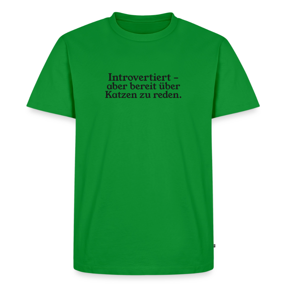 Introvertiert - aber bereit über Katzen zu reden. - green