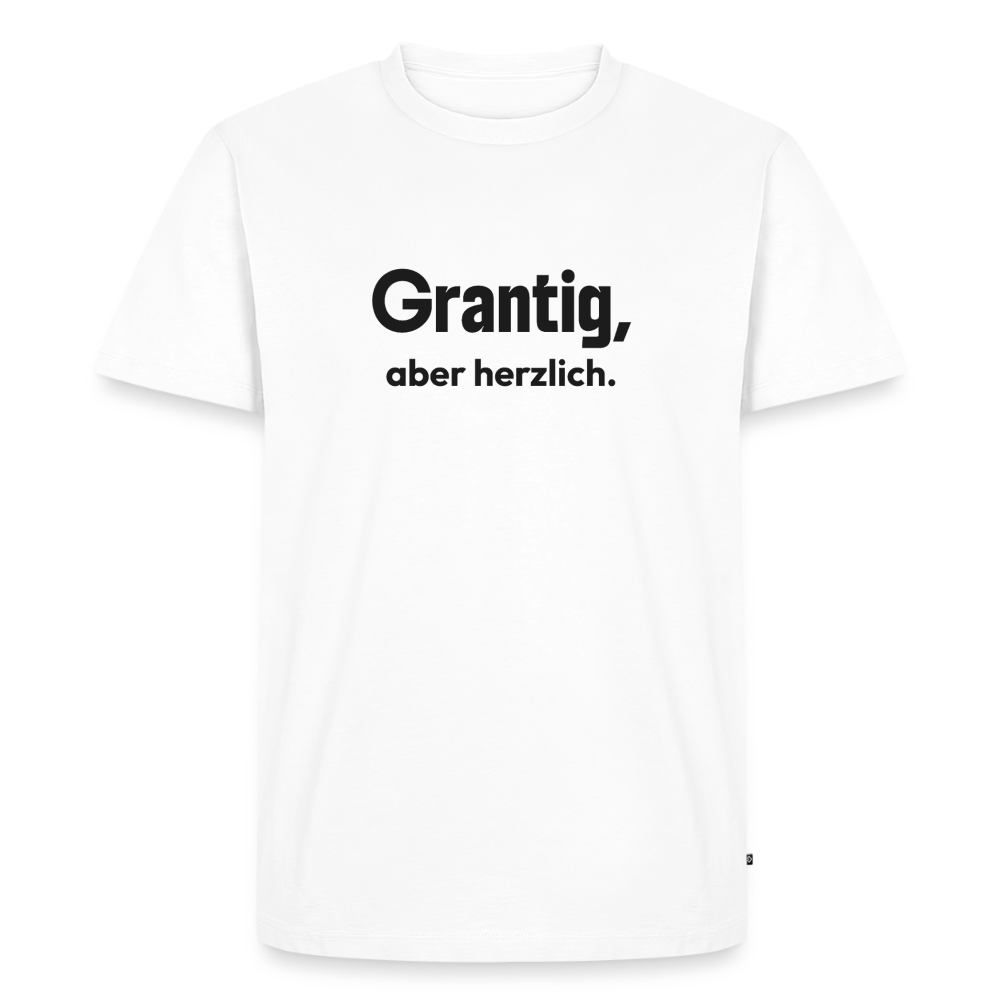 Grantig, aber herzlich. - white