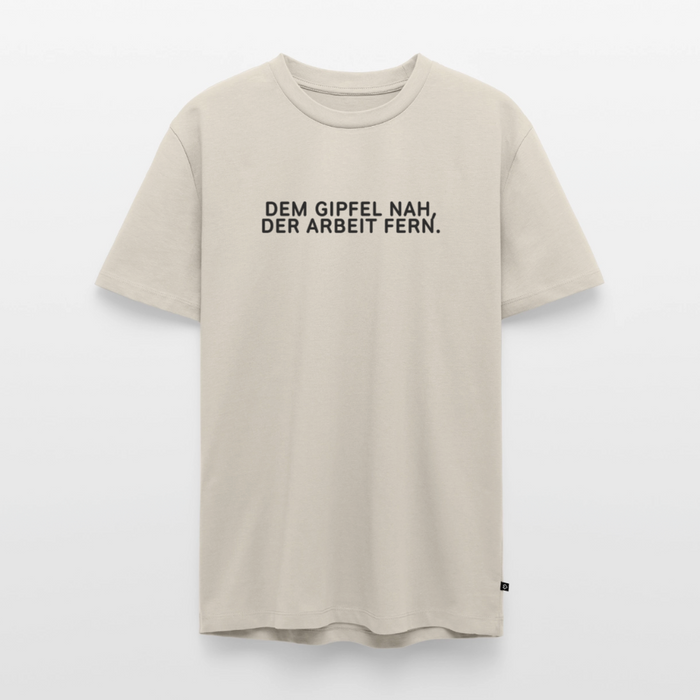 Dem Gipfel nah, der Arbeit fern. - beige