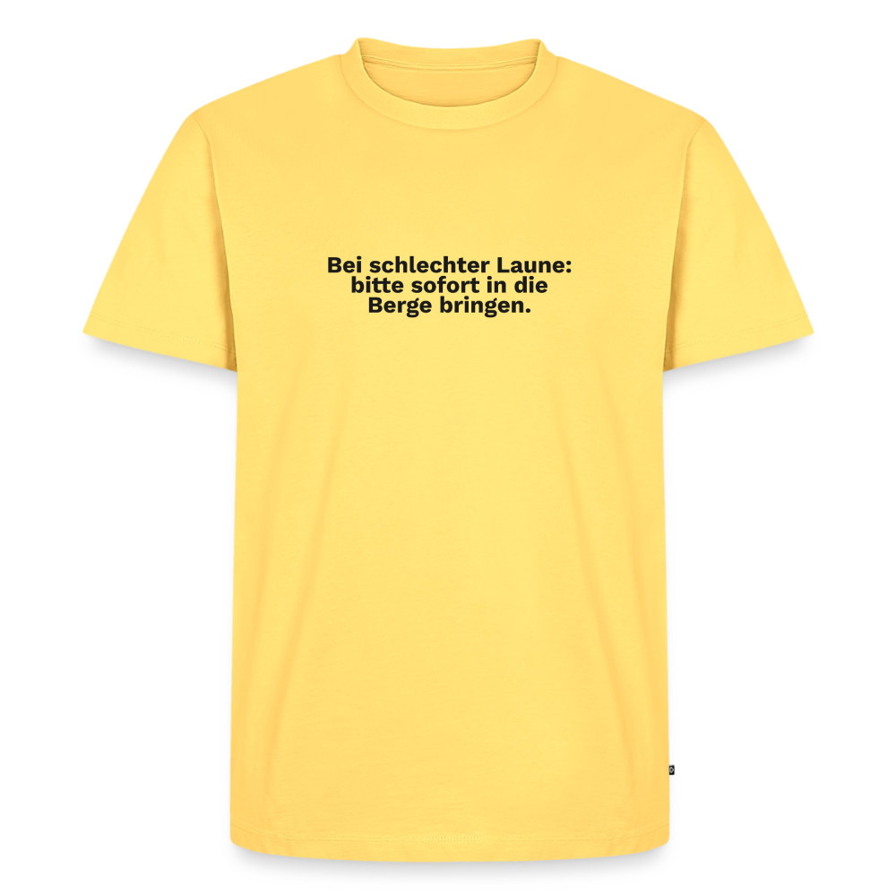 Bei schlechter Laune: bitte sofort In die Berge bringen. - sky yellow