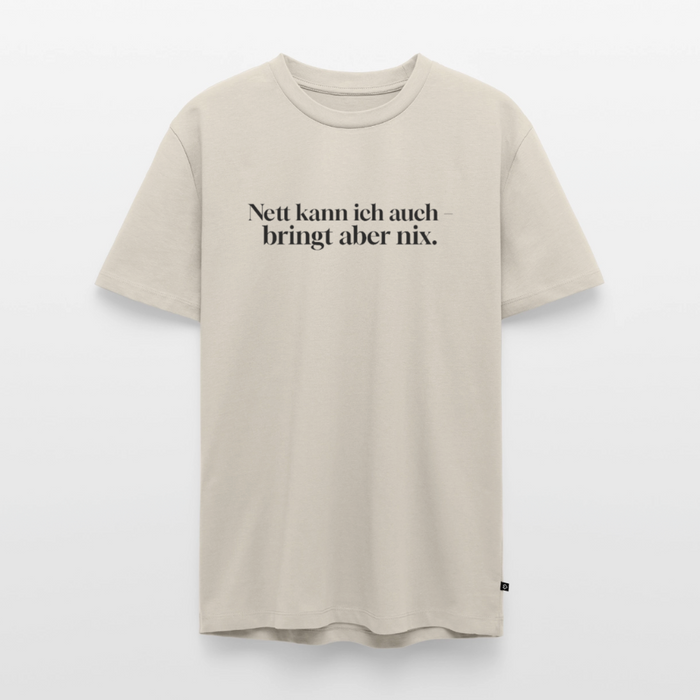 Nett bringt nix - beige