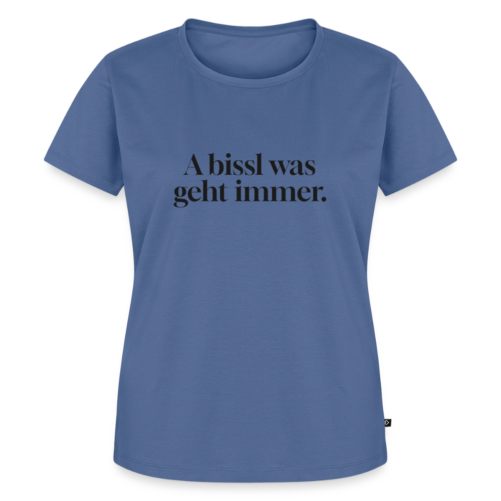A bissl was geht immer. - stone blue