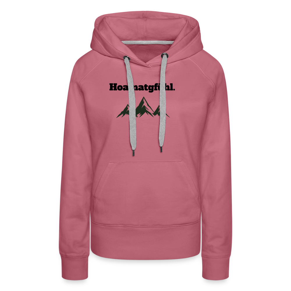 Hoamatgfühl. Hoodie - mauve