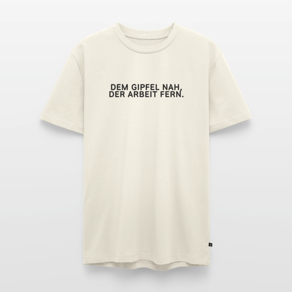 Dem Gipfel nah, der Arbeit fern. - off white