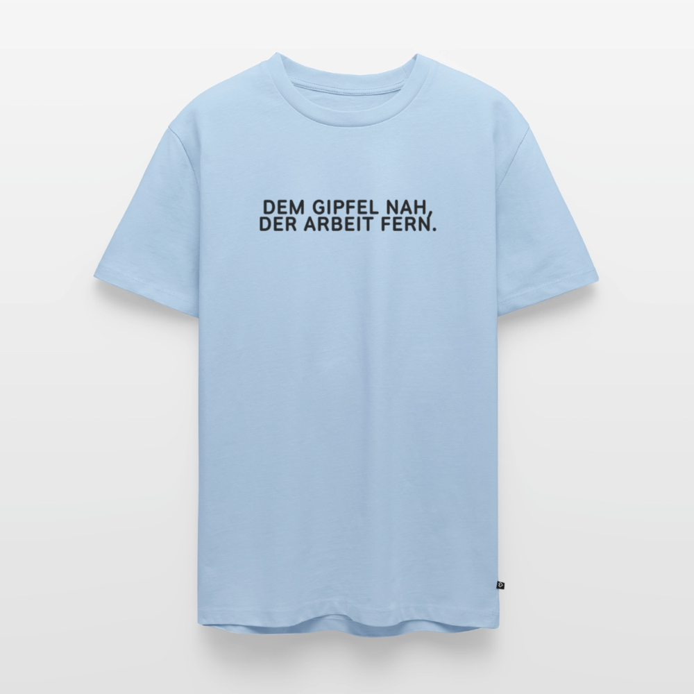 Dem Gipfel nah, der Arbeit fern. - light blue