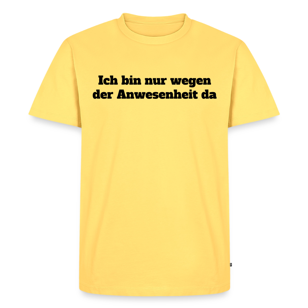 Anwesenheitshirt - Pastellgelb