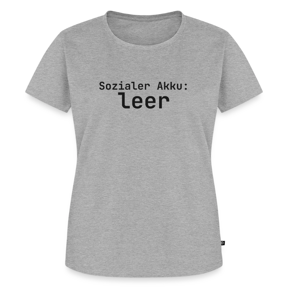 Sozialer Akku: leer - heather grey