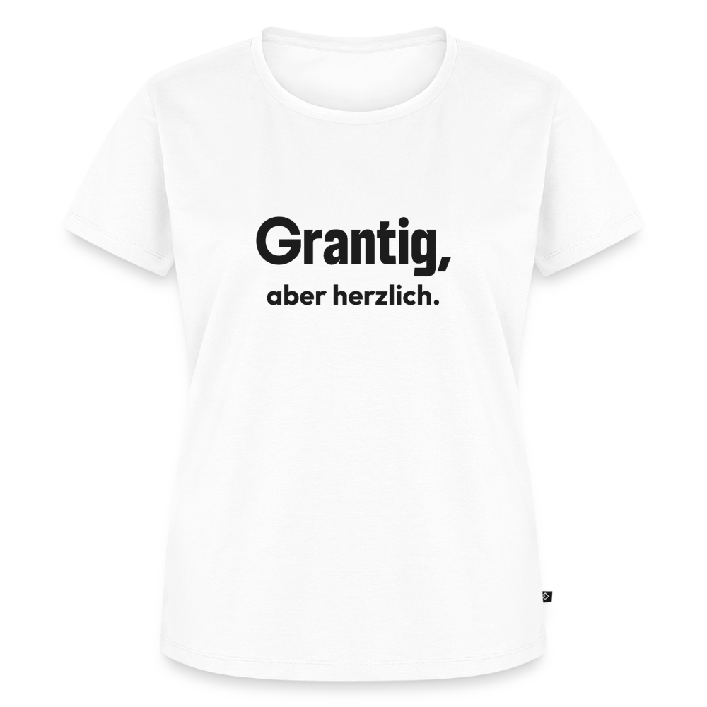 Grantig, aber herzlich. - white