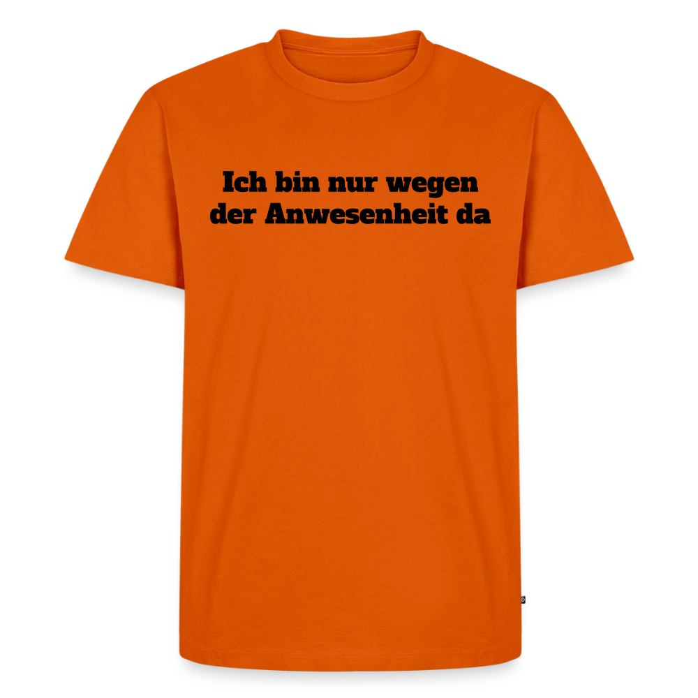 Anwesenheitshirt - Orange 