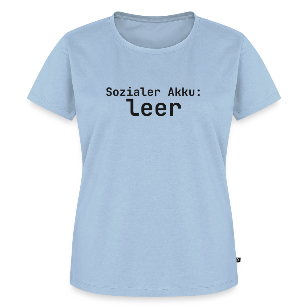 Sozialer Akku: leer - light blue
