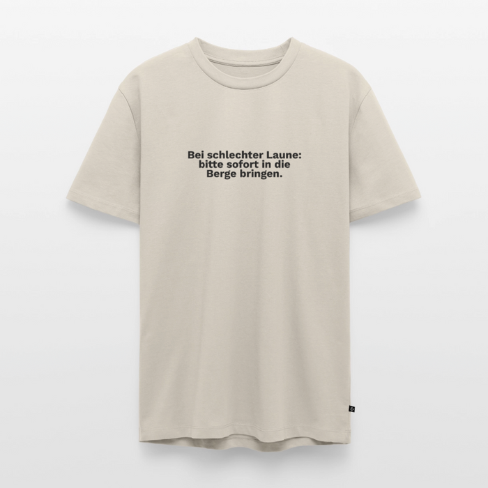Bei schlechter Laune: bitte sofort In die Berge bringen. - beige